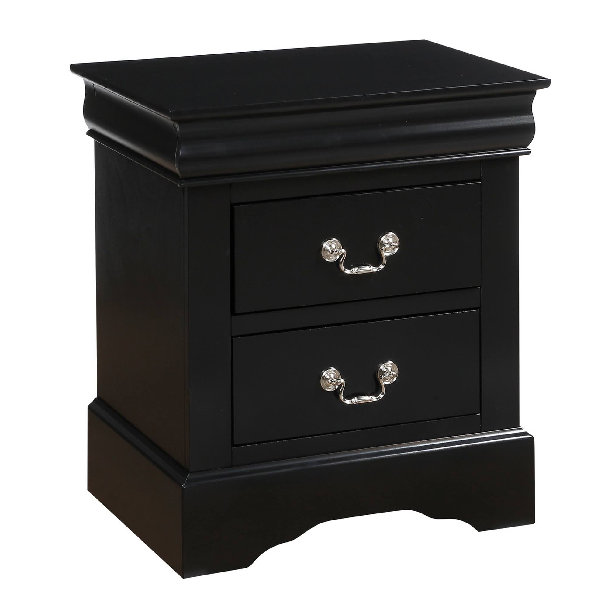 Acme Louis Philippe III Nightstand Black