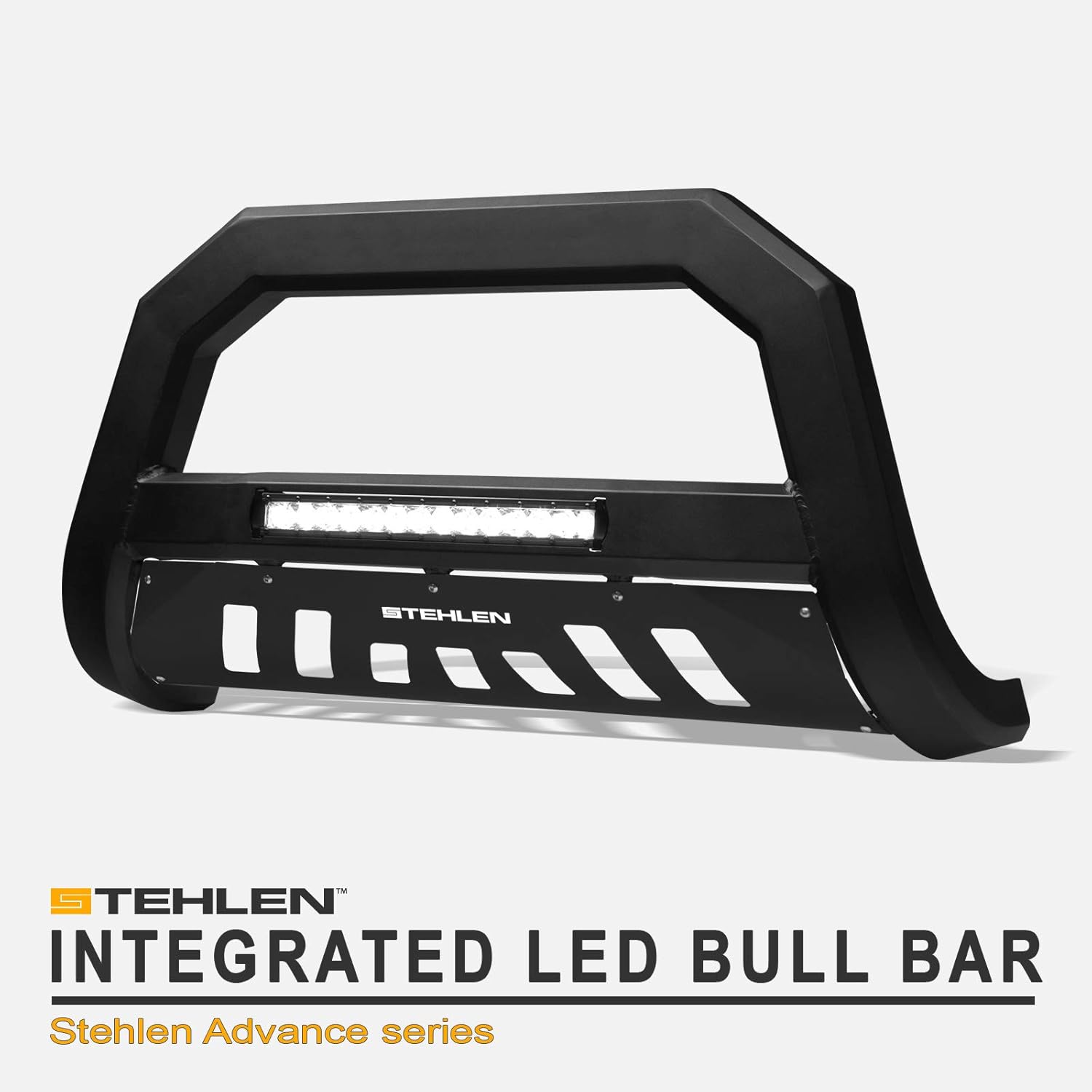 Stehlen 733469493495 Advance Series Aluminum LED Bull Bar - Matte Black For 2010-2021 Toyota 4Runner