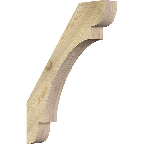 Ekena Millwork 4x22W x 24x22D x 32x22H Olympic Rough Sawn Brace, Douglas Fir