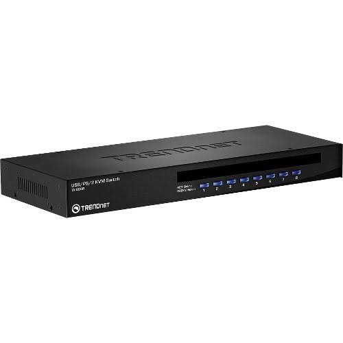 TRENDnet 8-Port USB/PS/2 Rack Mount KVM Switch - 8 x 1 - 8