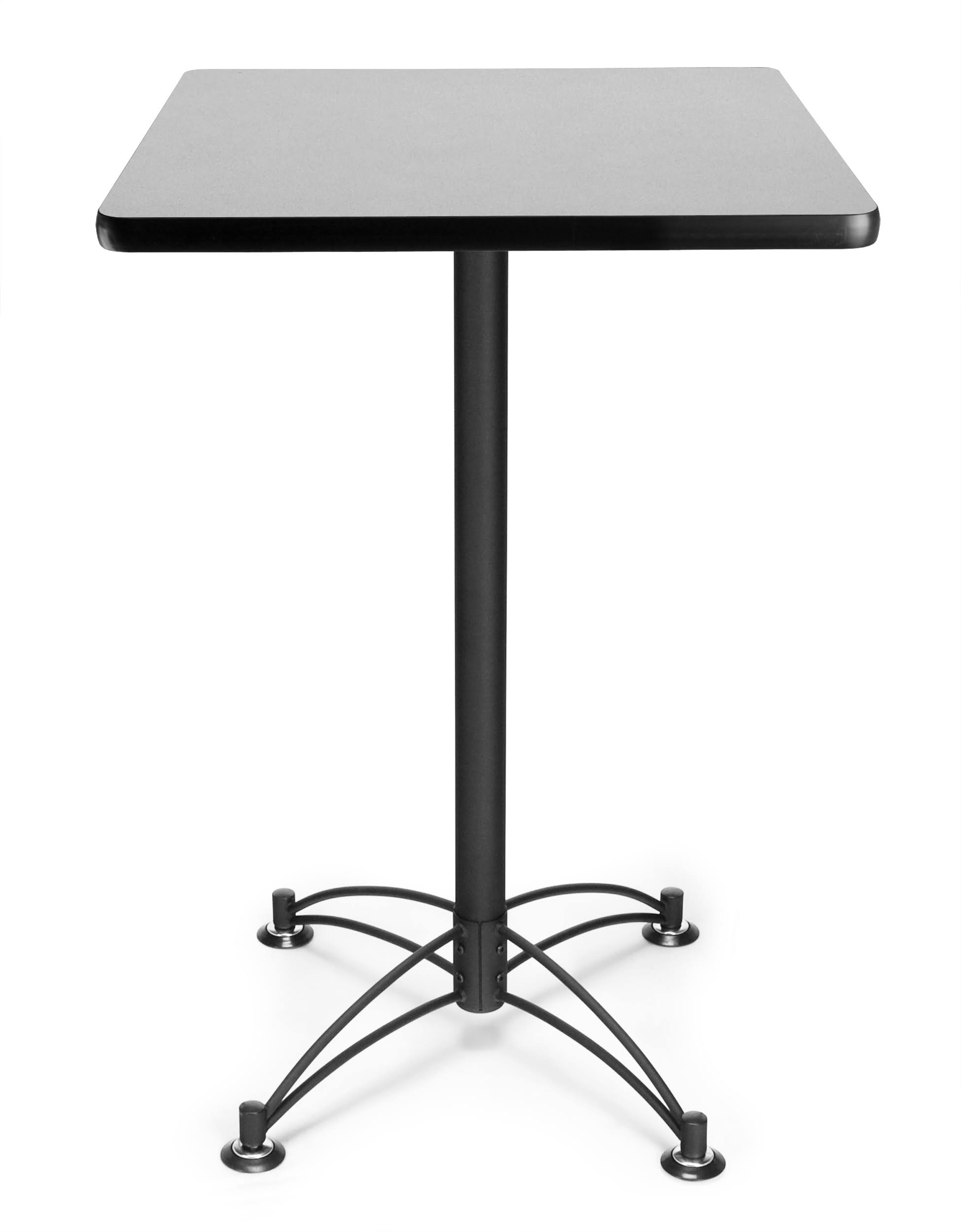 OFM 24x22 Square Black Base Cafe Table-Gray