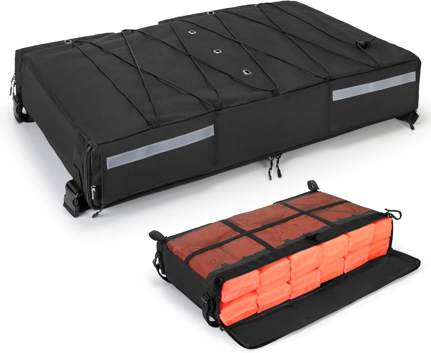 Fasrom T-top Storage Bag for Boat Life Jackets, Holds up to 6 Type II Life Jackets, Black (NOT Includes Life Jackets)