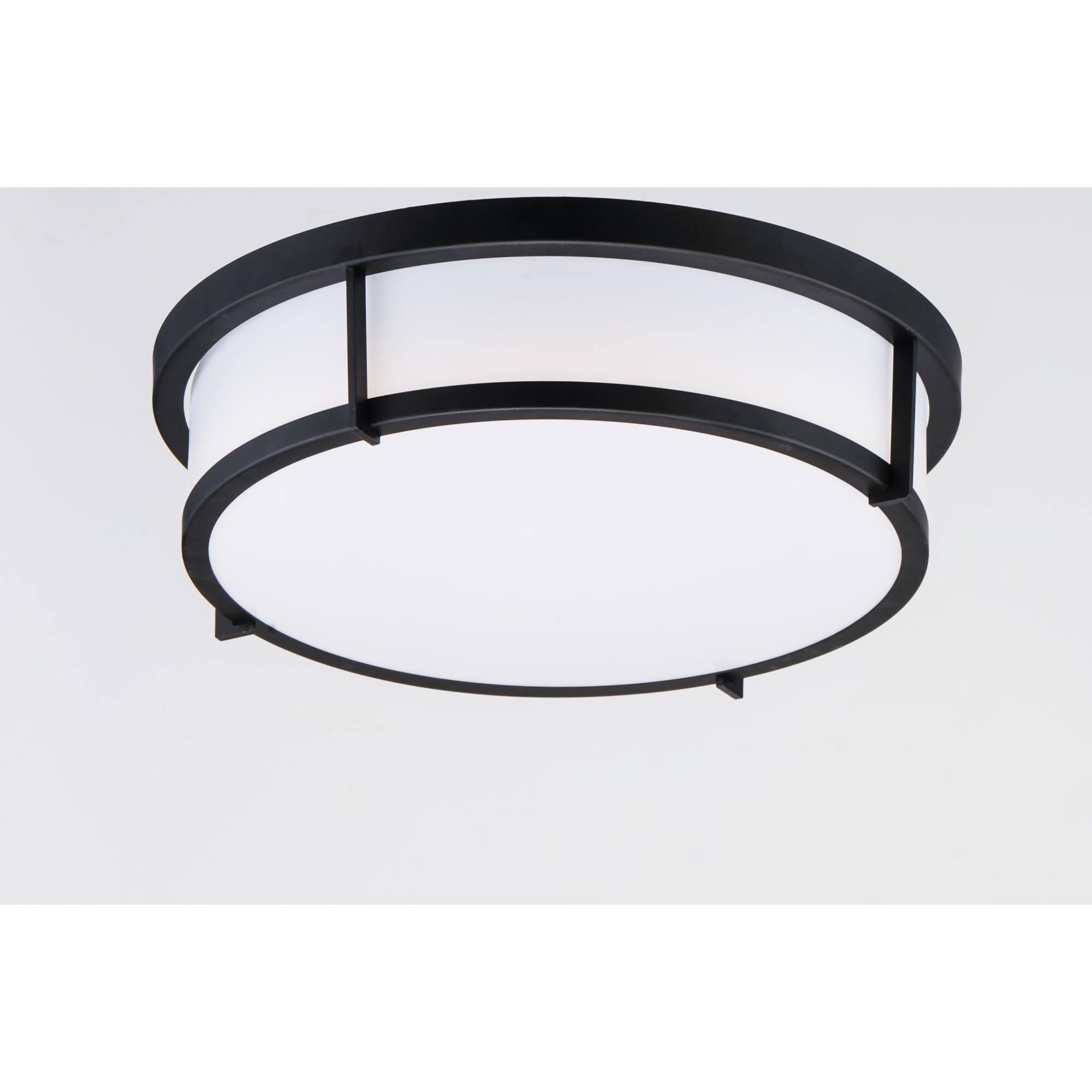 Maxim Lighting 10272WTBK 13 in. Rogue E26 2-Light Flush Mount Black