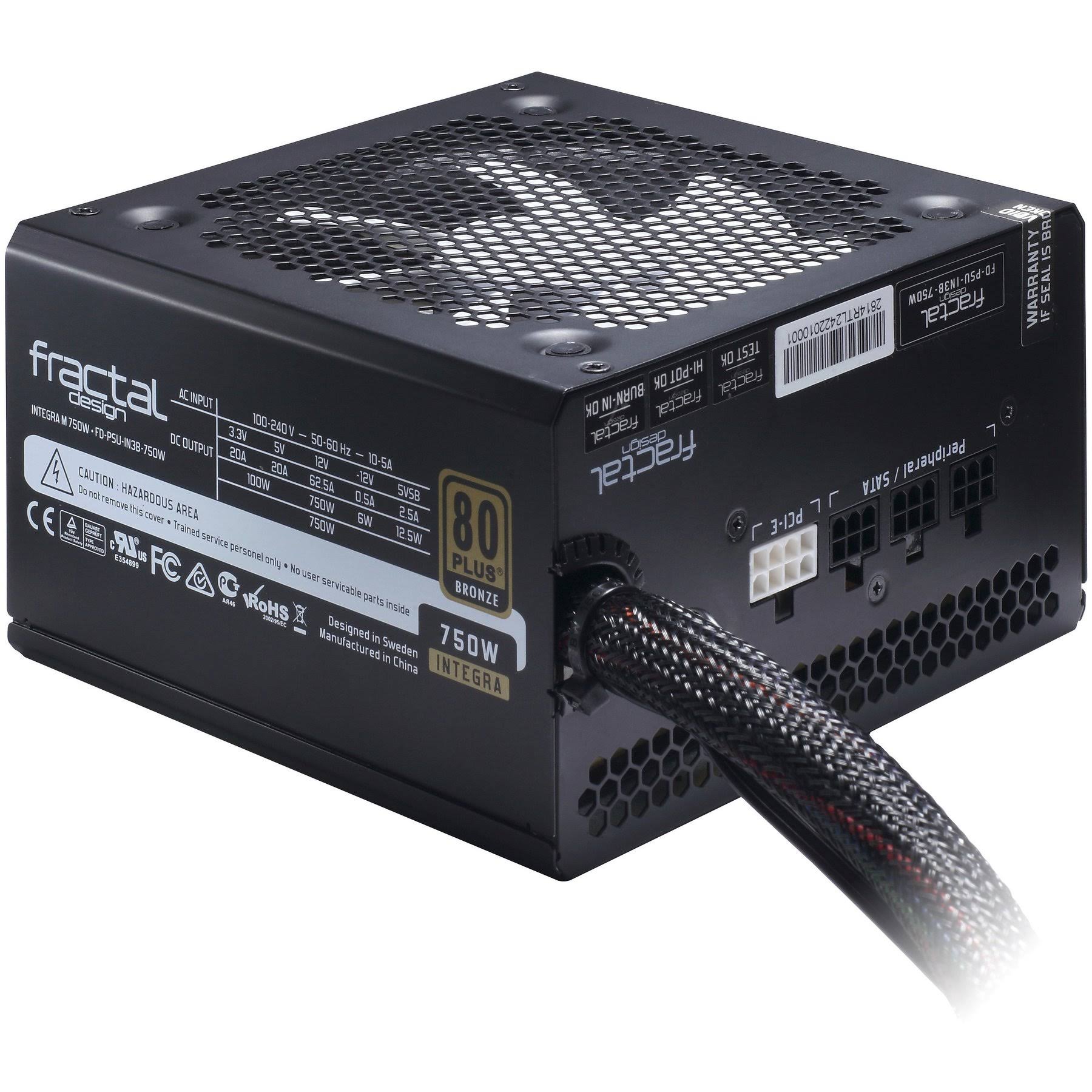 Fractal Design Integra M Power Supply - 80 PLUS Bronze - 750W