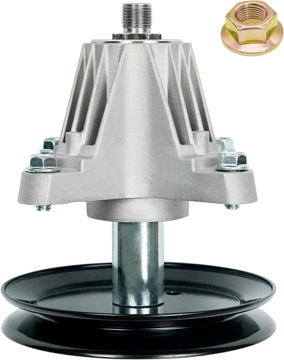 G.Times Outdoor Power Spindle Assembly Replaces MTD 618-06991 918-06991 with Mounting Bolt and Blade Mounting nut Fits MTD Troy-Bilt Huskee Craftsman Yard Machine, Use 2RS Bearing