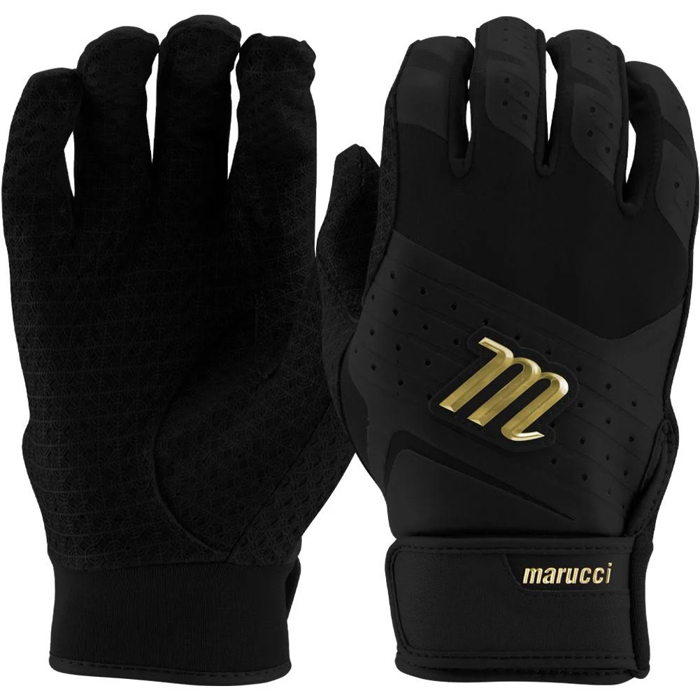 Marucci Pittards Reserve Adult Batting Gloves - Black - S