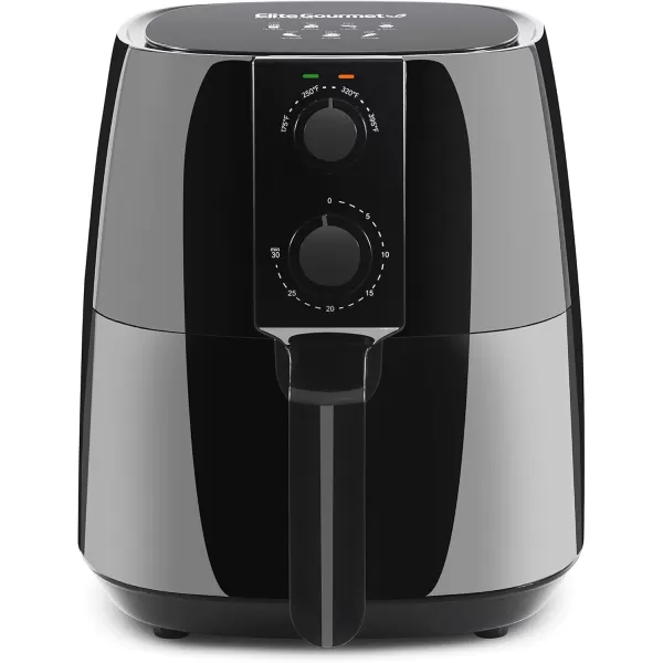 Air Fryers EAF4617 Electric Digital Hot Air Fryer, 1350Watts, Oil-Less Healthy Cooker, Timer & Temperature Controls, 4 Quart, Black(Black)