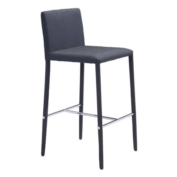 Zuo Confidence Counter Chair - Set of 2 - Black