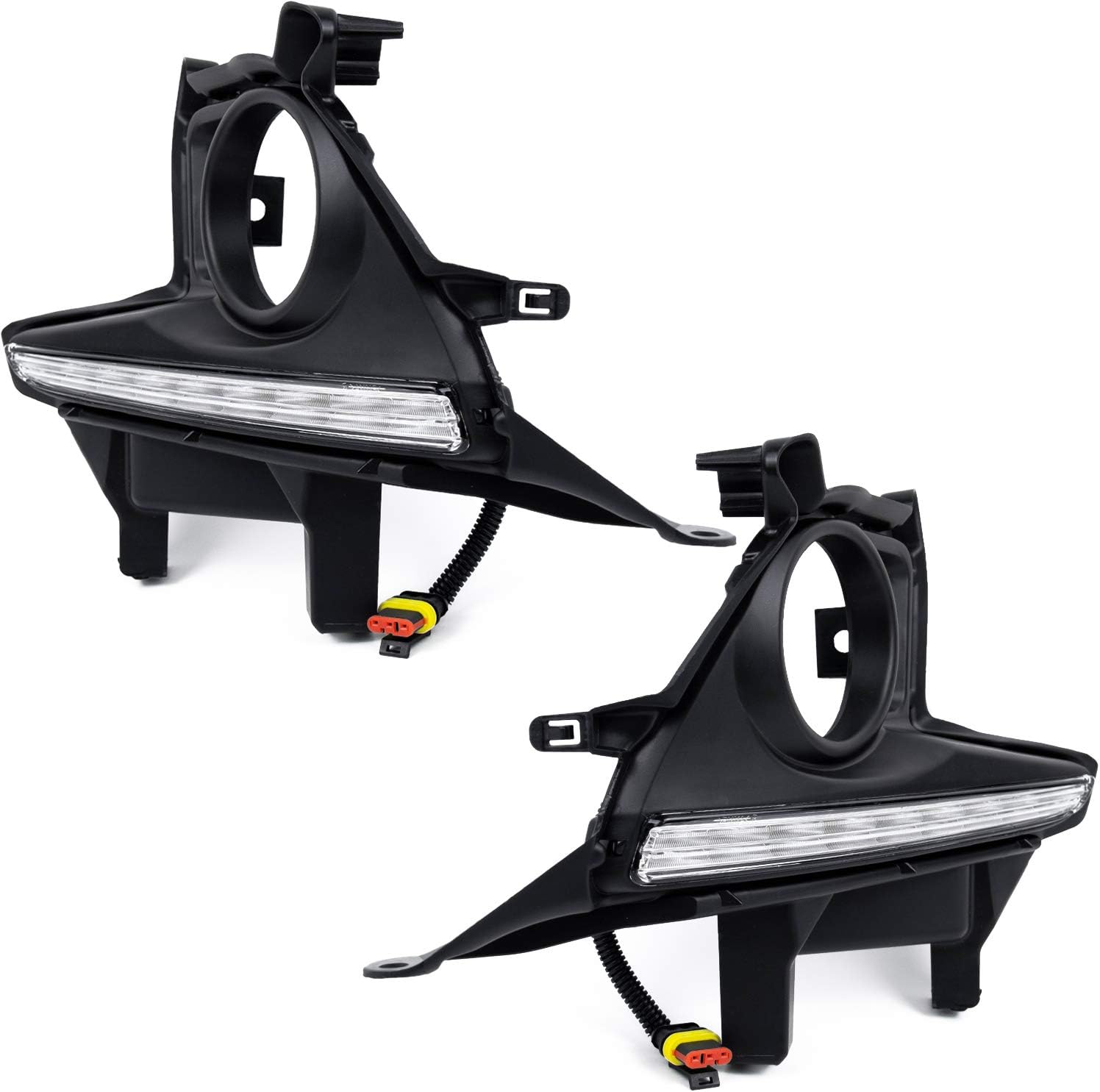 RP Remarkable Power, Fit For 2014 2015 2016 Toyotoa Highlander Clear Bumper LED Fog Light Kit FL7017 Pack of 2