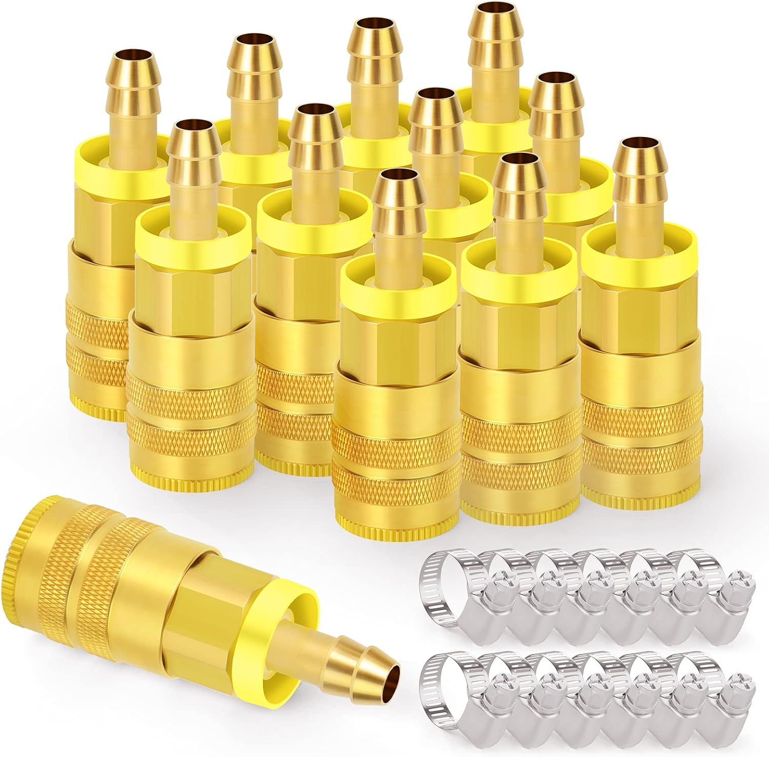 GASHER 12 Piece Industrial Air Coupling with 1/4