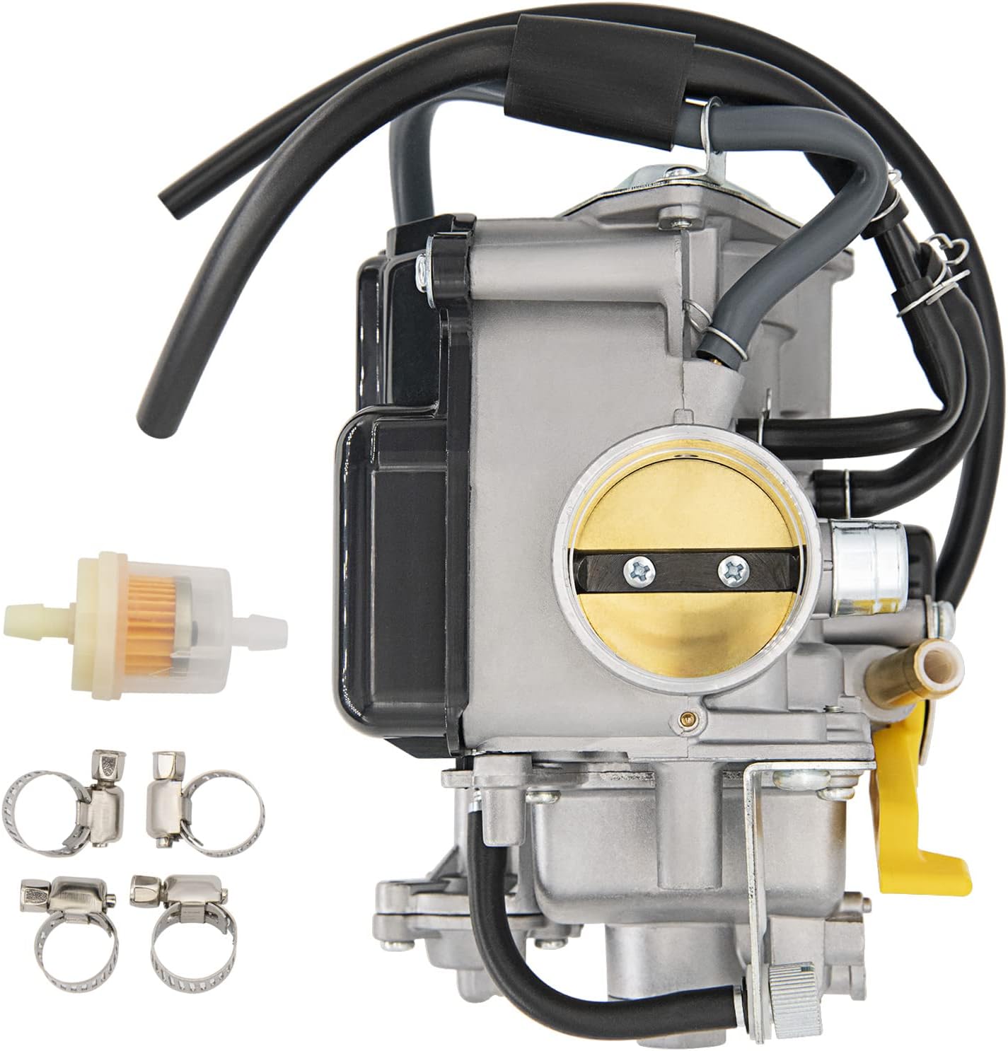 400EX Carburetor ATV Carb Compatible for 1999-2015 Honda Sportrax/FourTrax TRX400, 1999-2008 Honda Sportrax 400 TRX400EX 2x4 2009-2014 Honda TRX400X Replaces OE#:16100-HN1-A43 16100-HN1-013