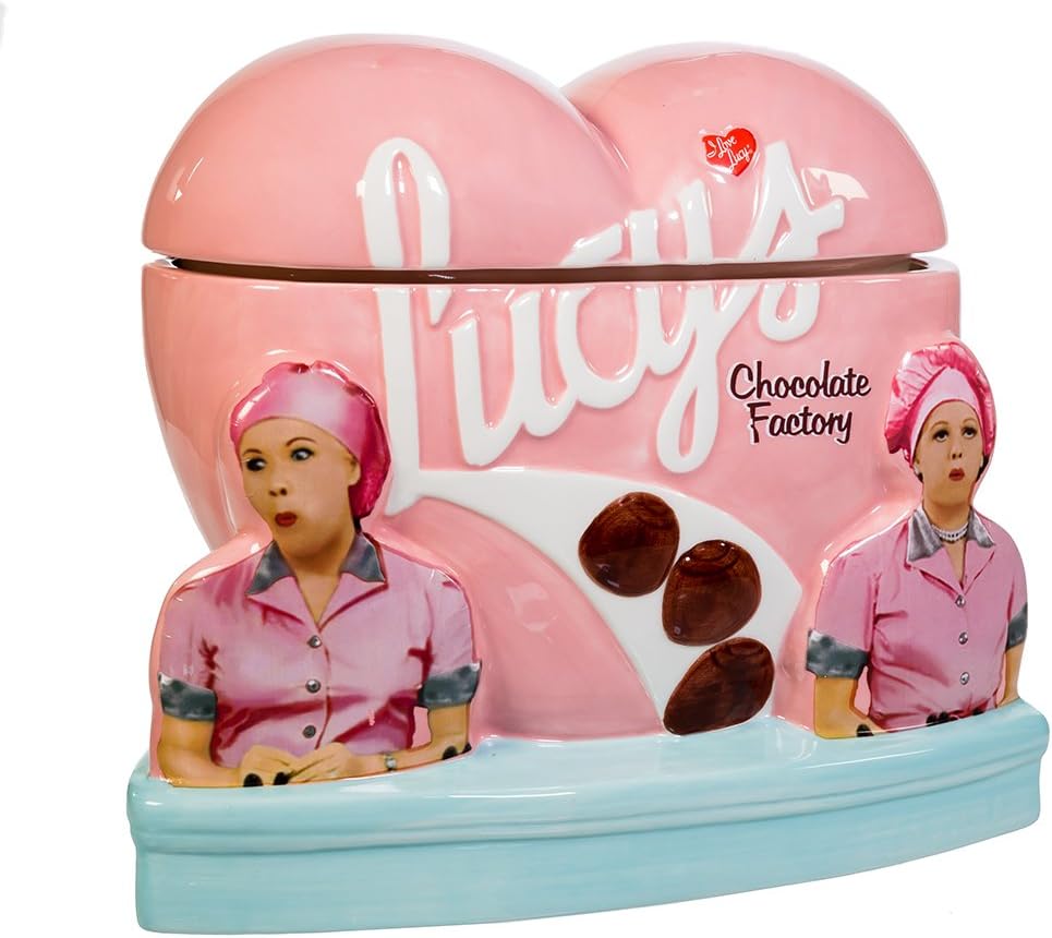 Kurt S. Adler I Love Lucy Chocolate Factory Cookie Jar Pack of 2