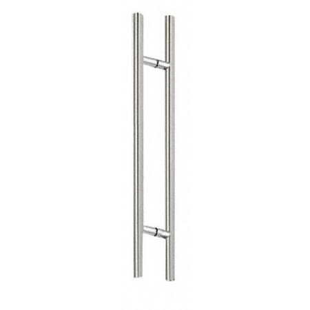 CRL 60lpps Polished Stainless 60 inch Extra Length Ladder Style Back-to-Back Pull, Clear