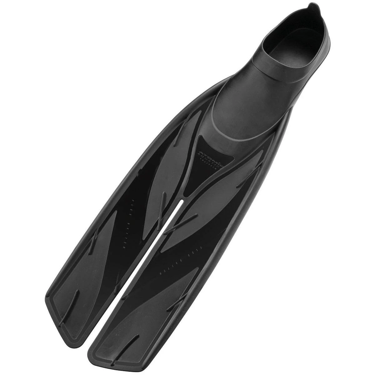 Atomic Aquatics Full Foot Split Fins (High PERFORMANCE) 10.5-11.5 Black