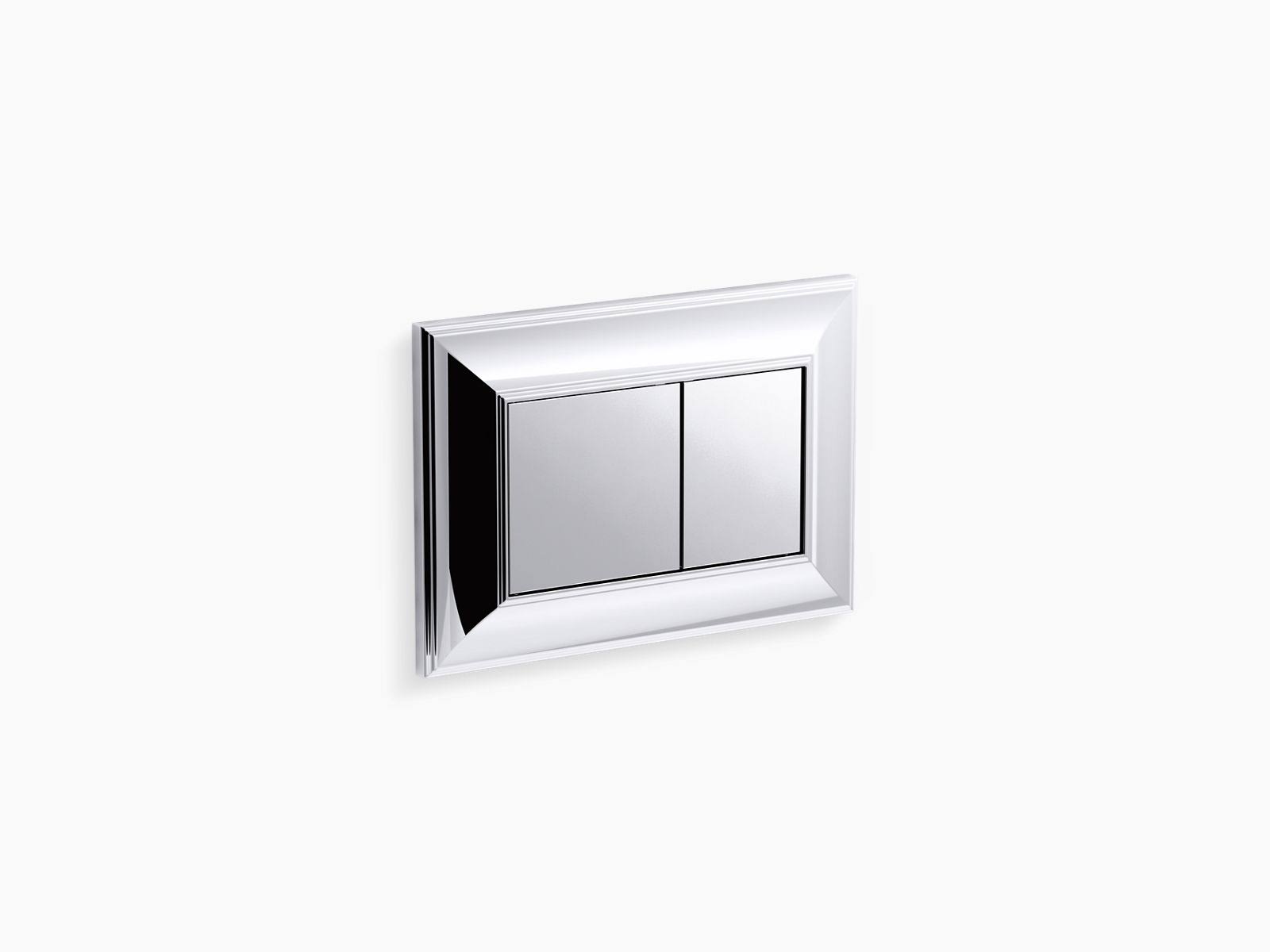 Kohler 77271-CP Memoirs Flush Actuator Plate for 2x22x4x22 In-Wall Tank and Carrier System - Polished Chrome