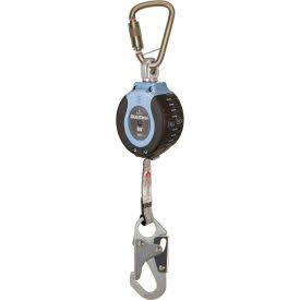 FallTech 82706SB1 DuraTech 6' Compact Web SRD, with Steel Carabiner and Snap Hook