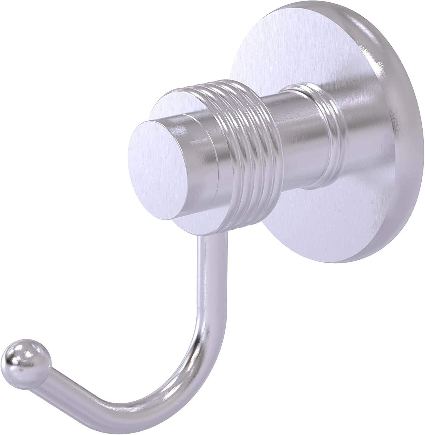 Allied Brass 920G-SCH Mercury Collection Groovy Accents Robe Hook, Satin Chrome Pack of 2