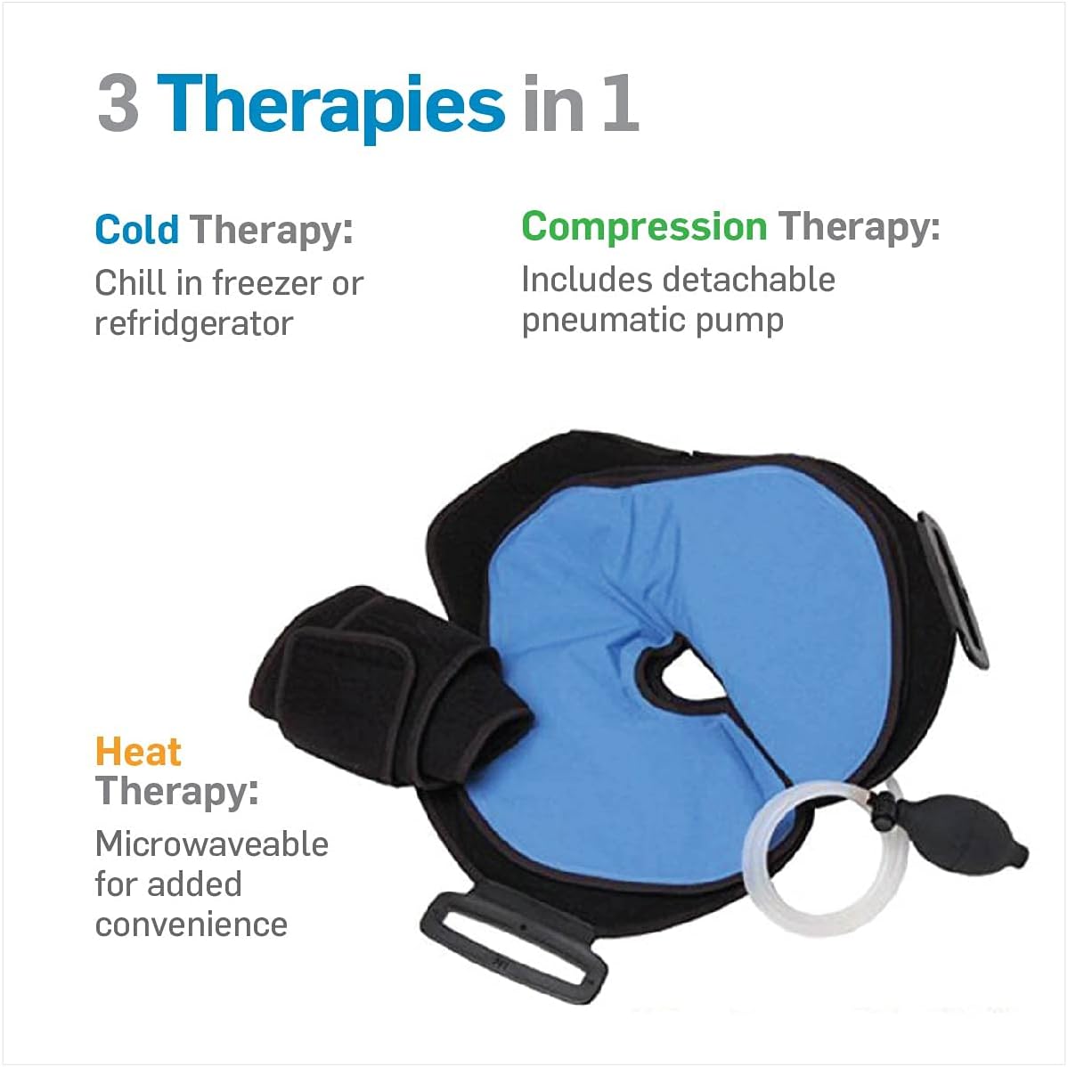 NatraCure Hot or Cold Therapy Shoulder Ice Pack Wrap, Shoulder Brace for Shoulder Pain Relief - (Heating Pad for Rotator Cuff Injuries, Surgery, Gym Injuries, Baseball, Pitching Injuries) - 6032