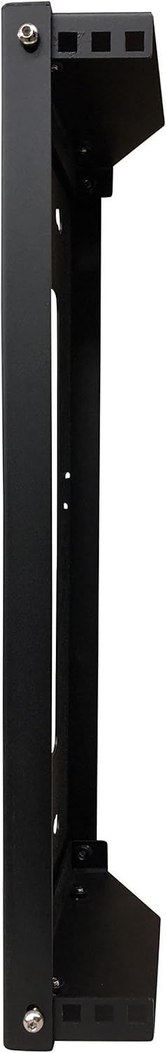 KENUCO 19 Inch Steel Vertical Rack and Wall Mountable Server Rack Mount (Black-1U) Pack of 2