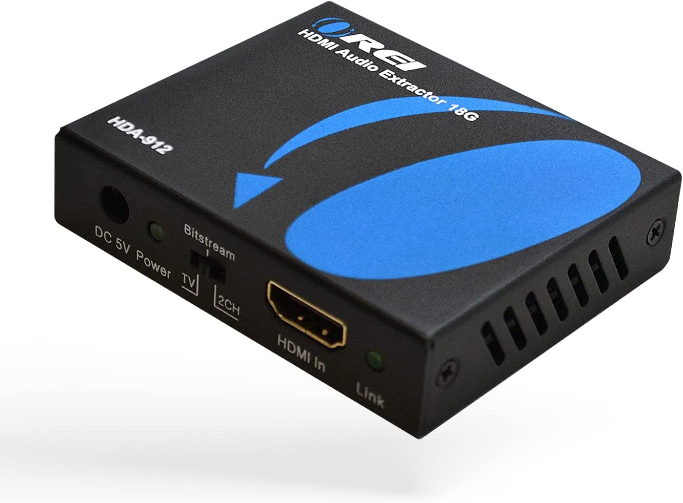 4K Audio Extractor HDMI by OREI, UltraHD 4K @ 60Hz 18G HDMI 2.0 Audio Converter SPDIF + 3.5mm Output HDCP 2.2 - Dolby Digital/DTS Passthrough CEC, HDR, Dolby Vision, HDR10 Support (HDA-912) Pack of 2