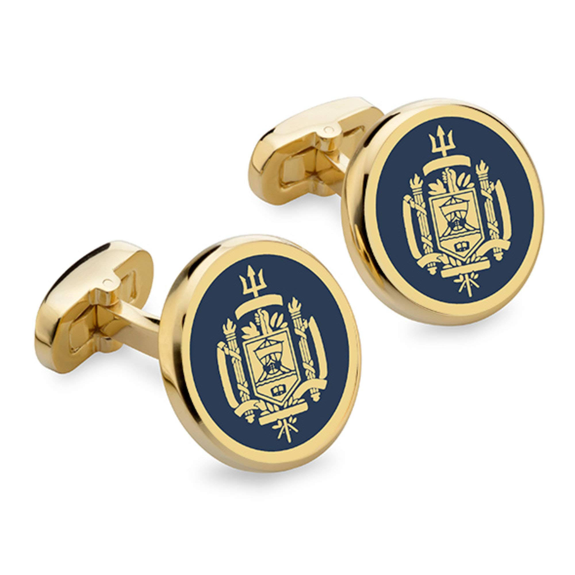 Naval Academy Enamel Cufflinks by M.LaHart