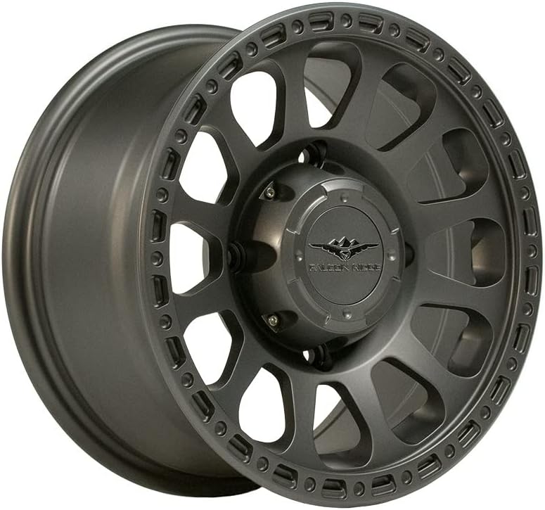 12 Spoke Simulated Bead Lock Wheel for UTV - 4/137 (Matte Black, 15x7)