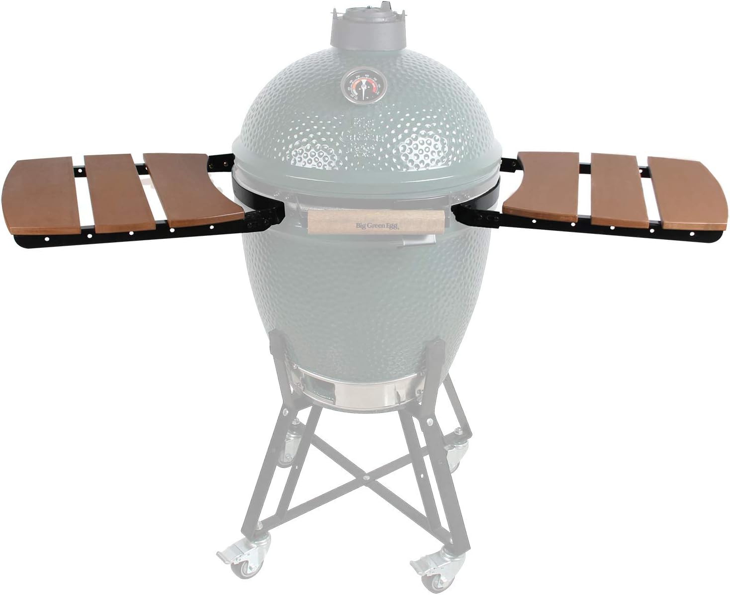 KAMaster Side Shelves for Large Big Green Egg 3 Slat Grill Mates Large Green Egg Accessories Kamado Grill Parts Replacement HDPE Grill Smoker Accessories