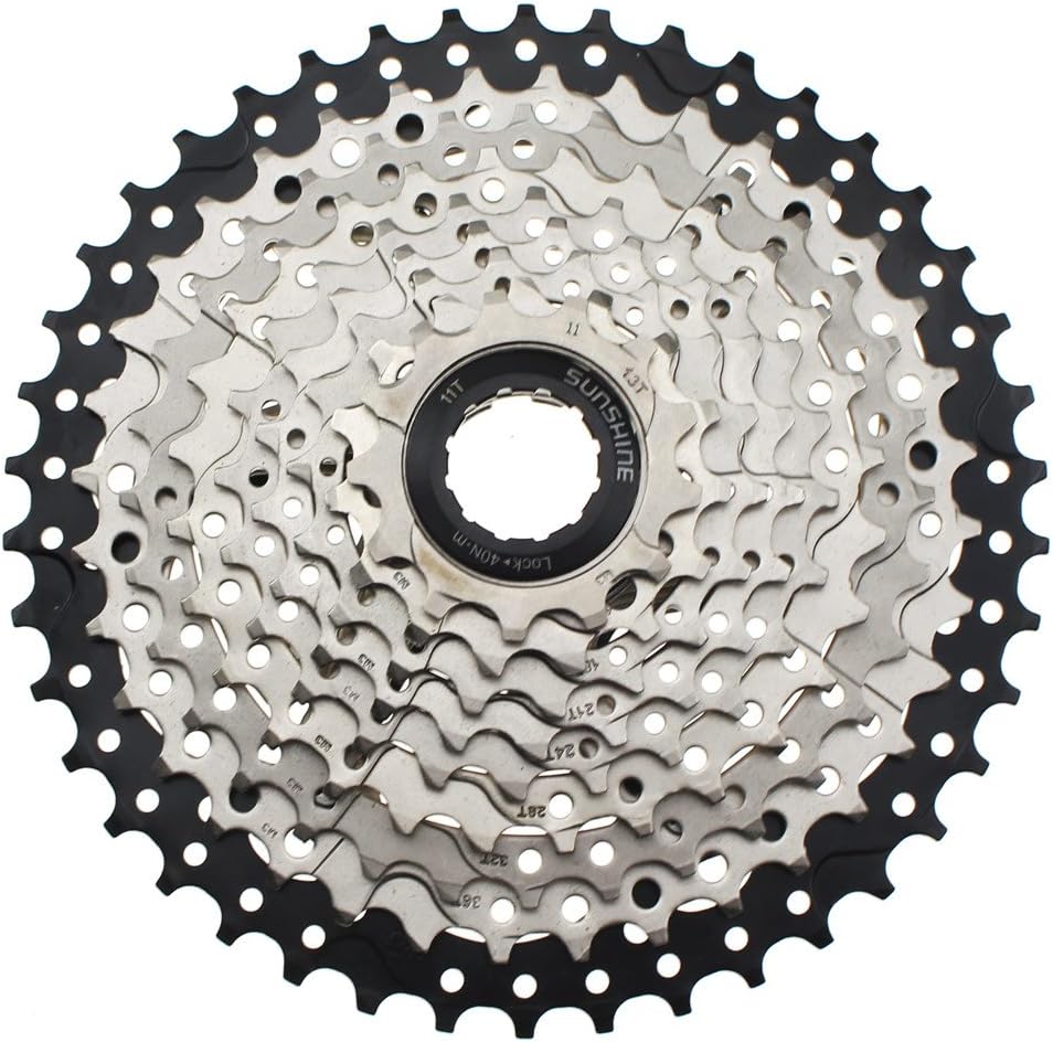 CYSKY 10 Speed Cassette 11-42 Cassette 10 Speed Fit for Mountain Bike, Road Bicycle, MTB, BMX, SRAM Shimano Sunrace 10 Speed Freehub Body (Light Weight) Pack of 2