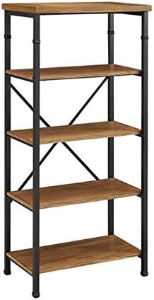 Atlin Designs 4 Shelf Bookcase in Black