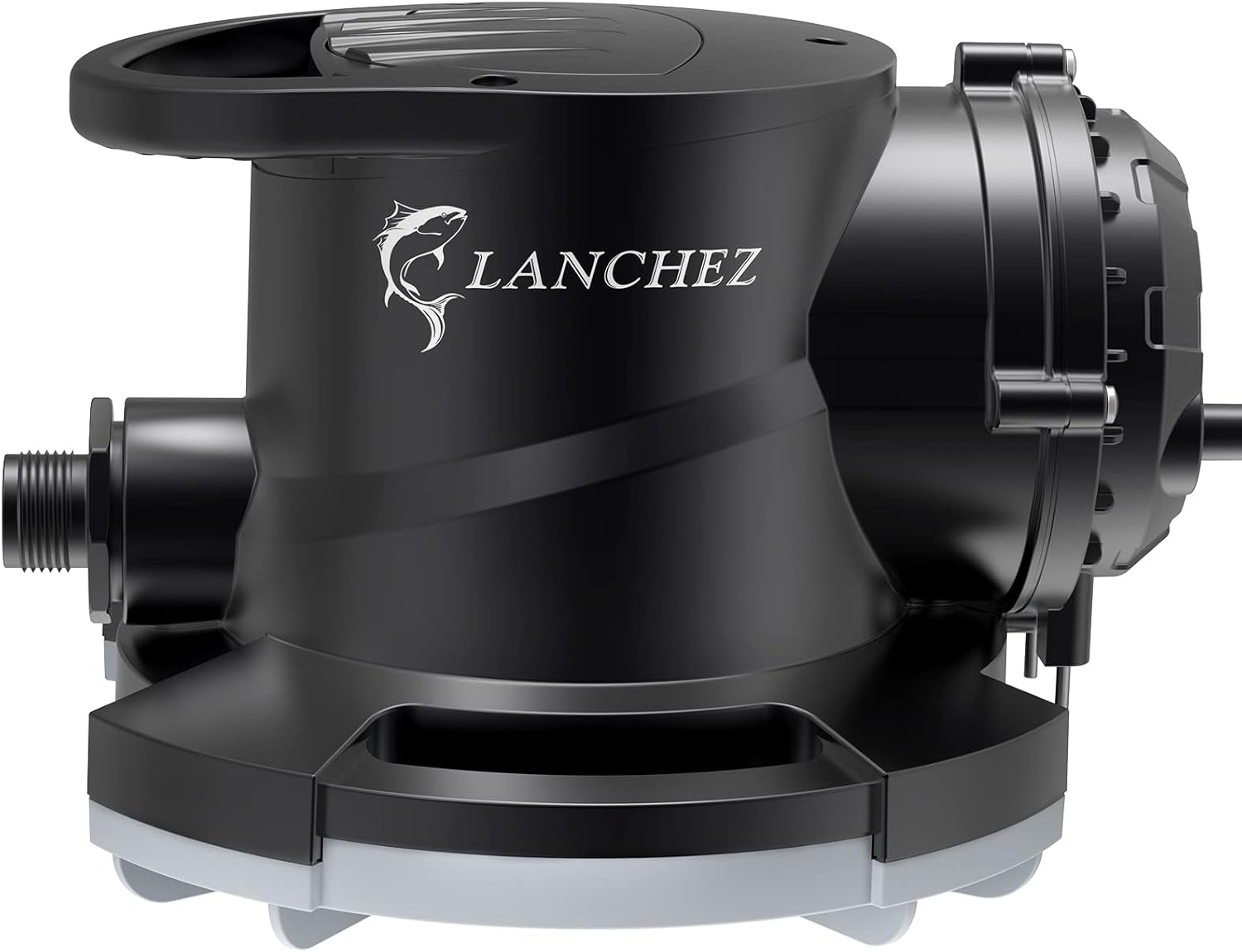 Lanchez Pool Cover Pump, Submersible Pump 1849 GPH 1/2 HP, Portable Automatic Transfer Water Pump for Fast Water Removal, Utility Pump Drain Pump Garden Hose Adapter & Water Sensor Automatic Switch Pack of 2