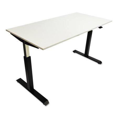 Alera AdaptivErgo Pneumatic Height-Adjustable Table Base, 26.18 inch to 39.57 inch, Black