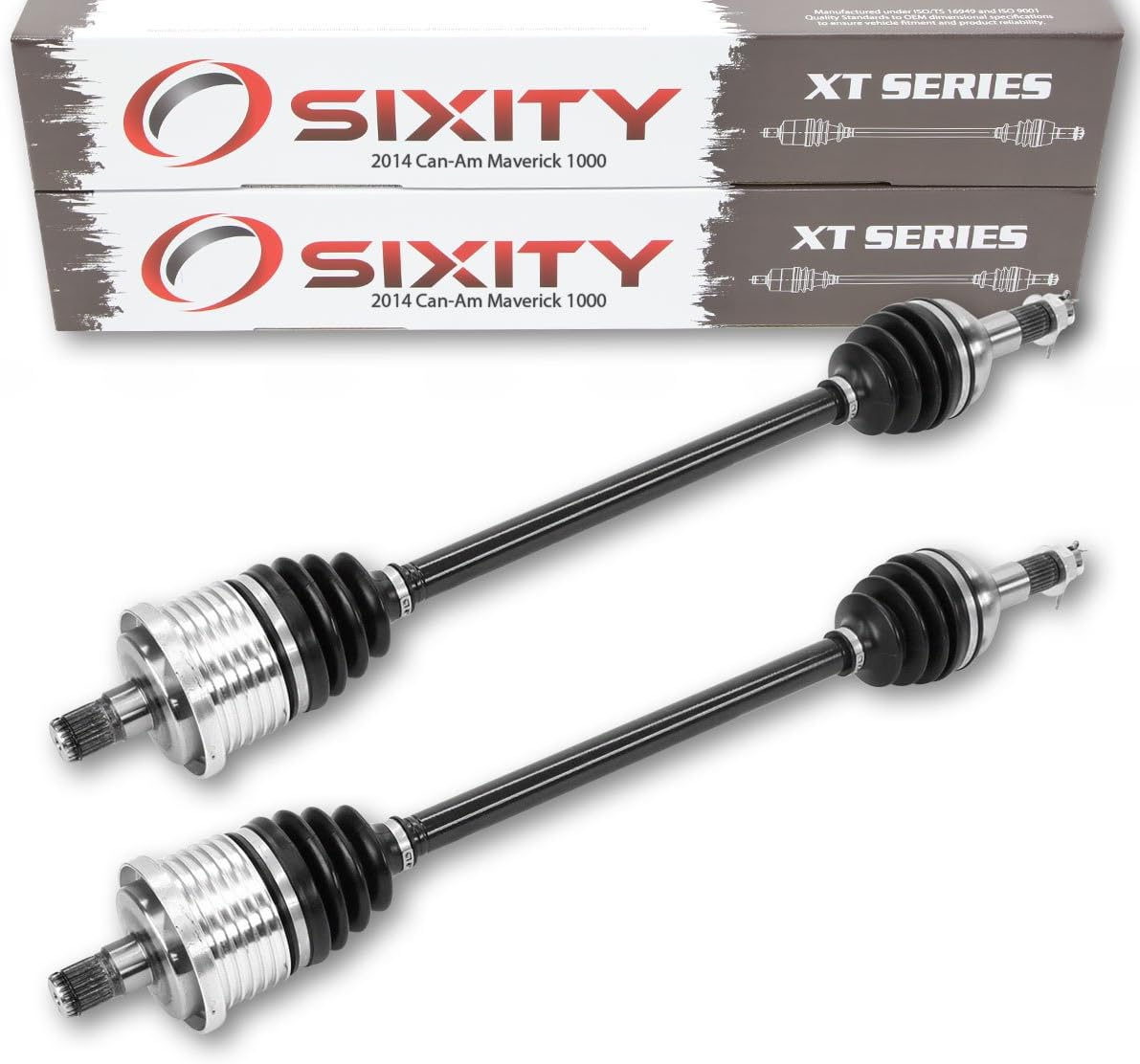 2014 for Can-Am Maverick 1000 4X4 Rear Left Right Axles XT Pair Back Driver Passenger XMR Complete Side
