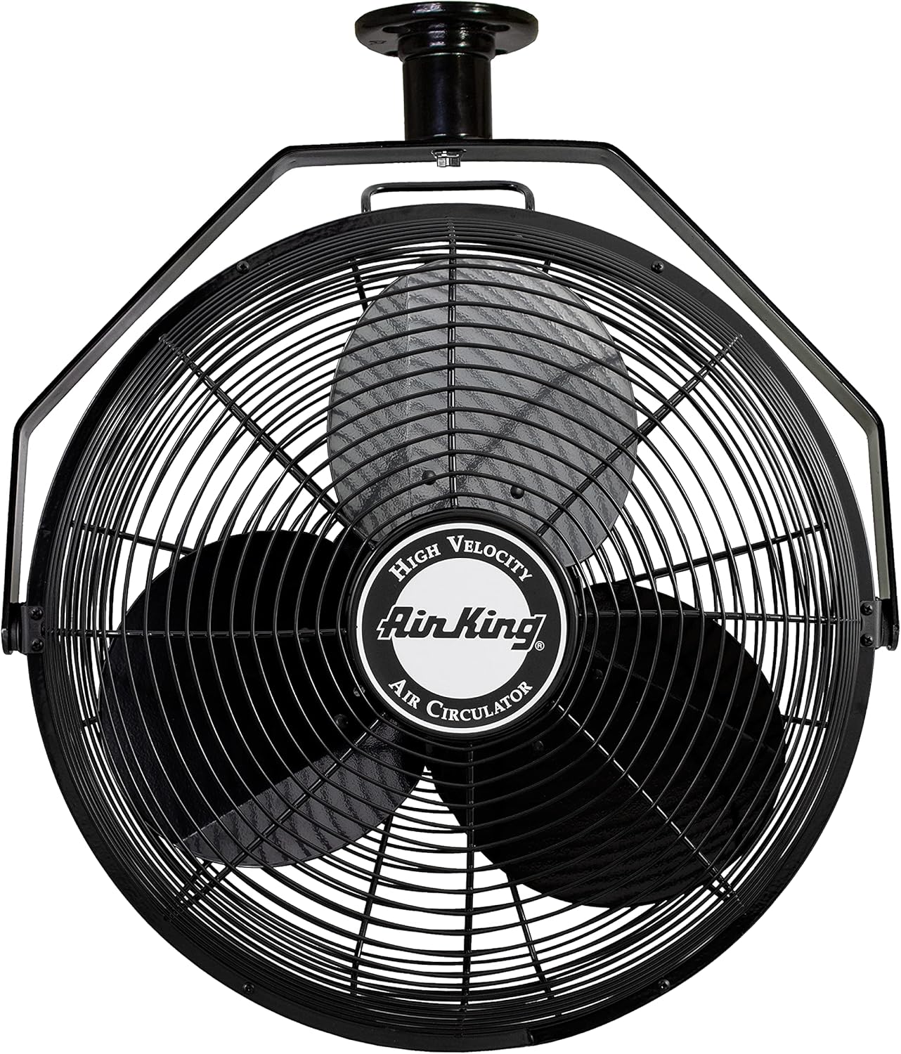 Air King 9718 18-Inch Industrial Grade Ceiling Mount Fan,Black
