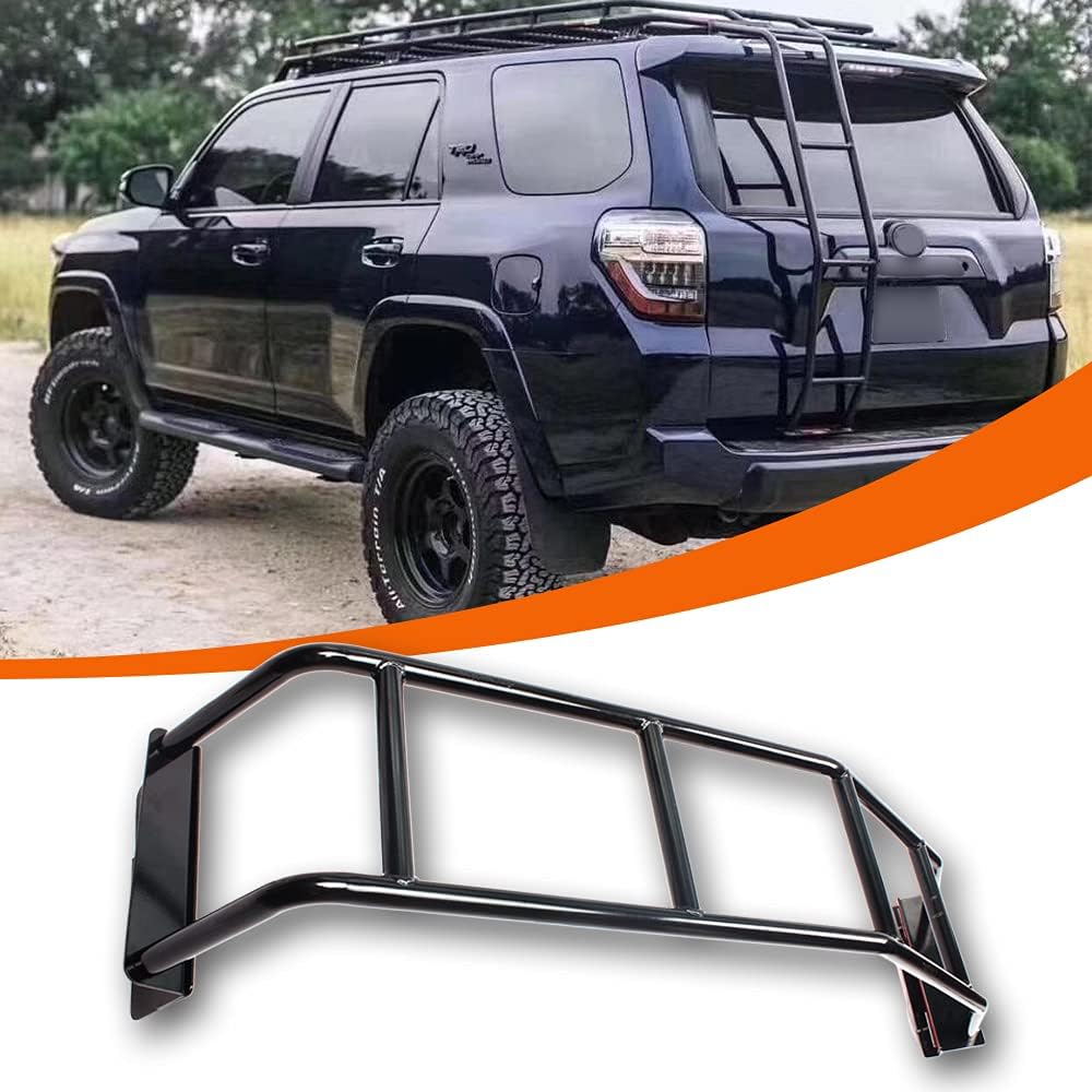 Rear Ladder Compatible with Toyota 4Runner 2010-2020，Blcak Steel Durable 4runner Accessories (One Pack)