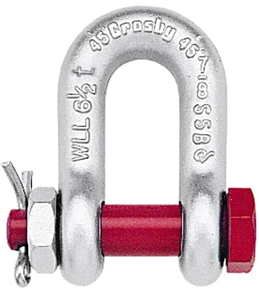 Crosby S215 12T Round Pin Chain Shackle 1-1/4x22 (1019025)