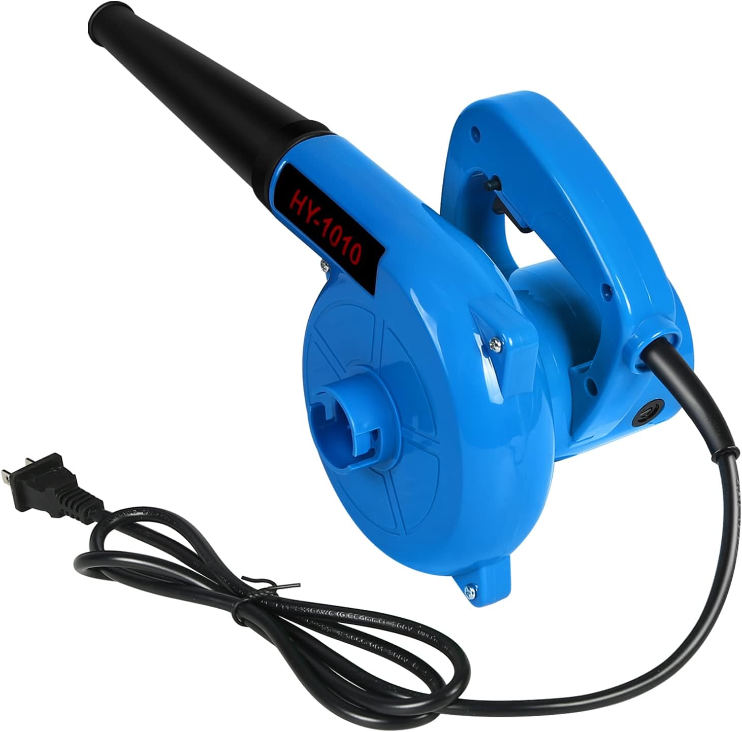 Corded Electric Leaf Blower,2-in-1 Handheld Vacuum/Sweeper, 13000r/min,400W 110V Multifunctional Blower,for Blowing Leaf/Snow, Dusting (Blue)