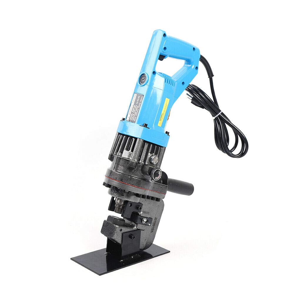 Professional Electric Hydraulic Hole Punching Machine,Metal Hole Punch for Steel Plate Angle Iron Plate Aluminum Channel Steel, Includes 5 Sets Punch/Die Dia 6.5mm - 20.5mm,900W,MPH-20