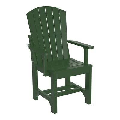 Horigan Adirondack Bar Height Patio Dining Chair Ebern Designs Frame Color: Green