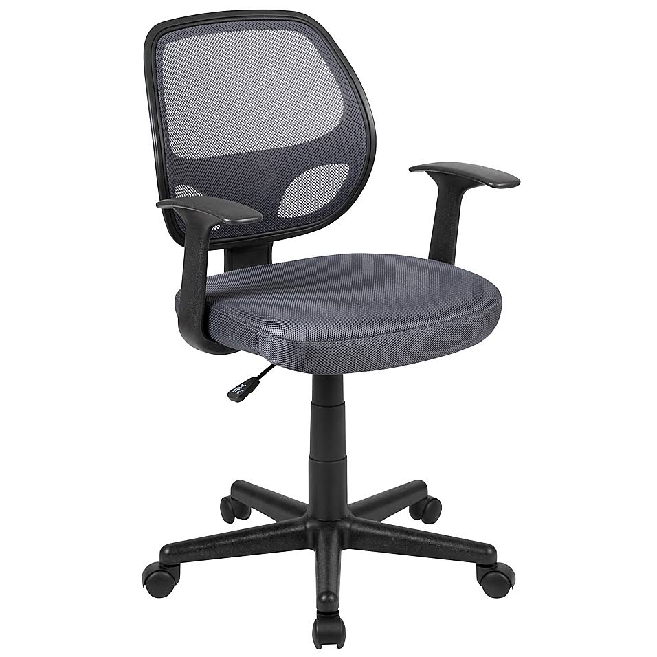 Flash Furniture Mid-Back Mesh Ergonomic Office Chair in Grey