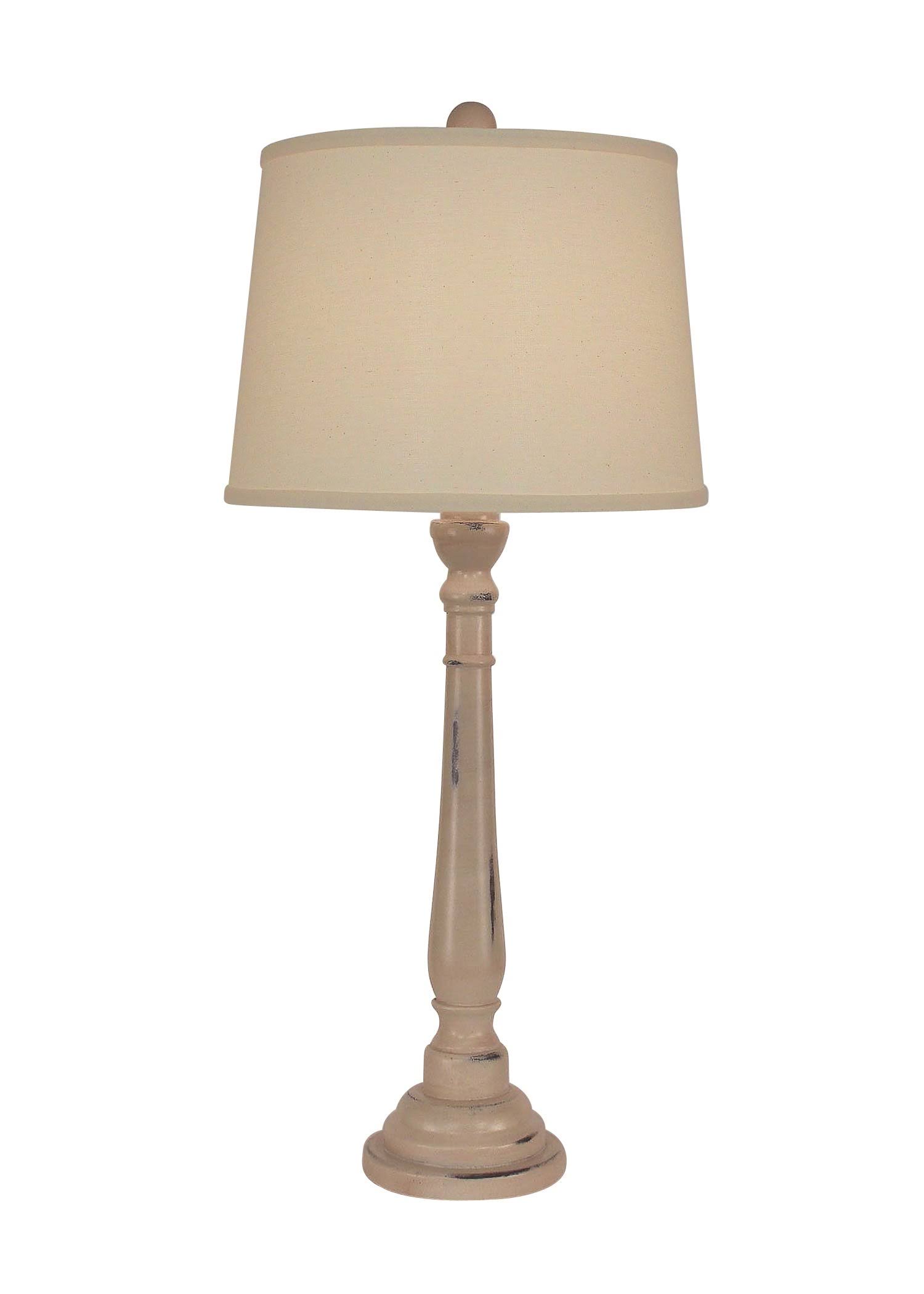 Coast Lamp Manufacturing 17 C7A Distressed Cottage Round Buffet Lamp