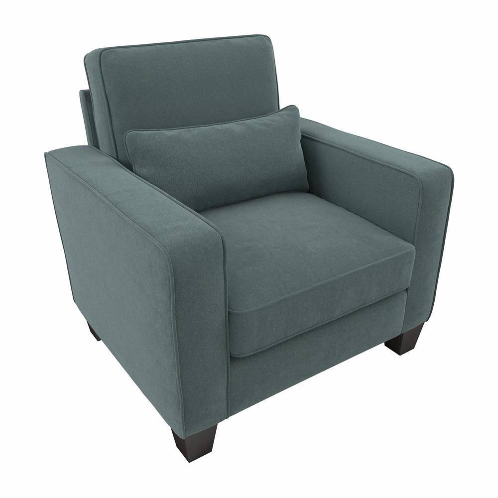 Bush Furniture Stockton Accent Chair with Arms, Blue