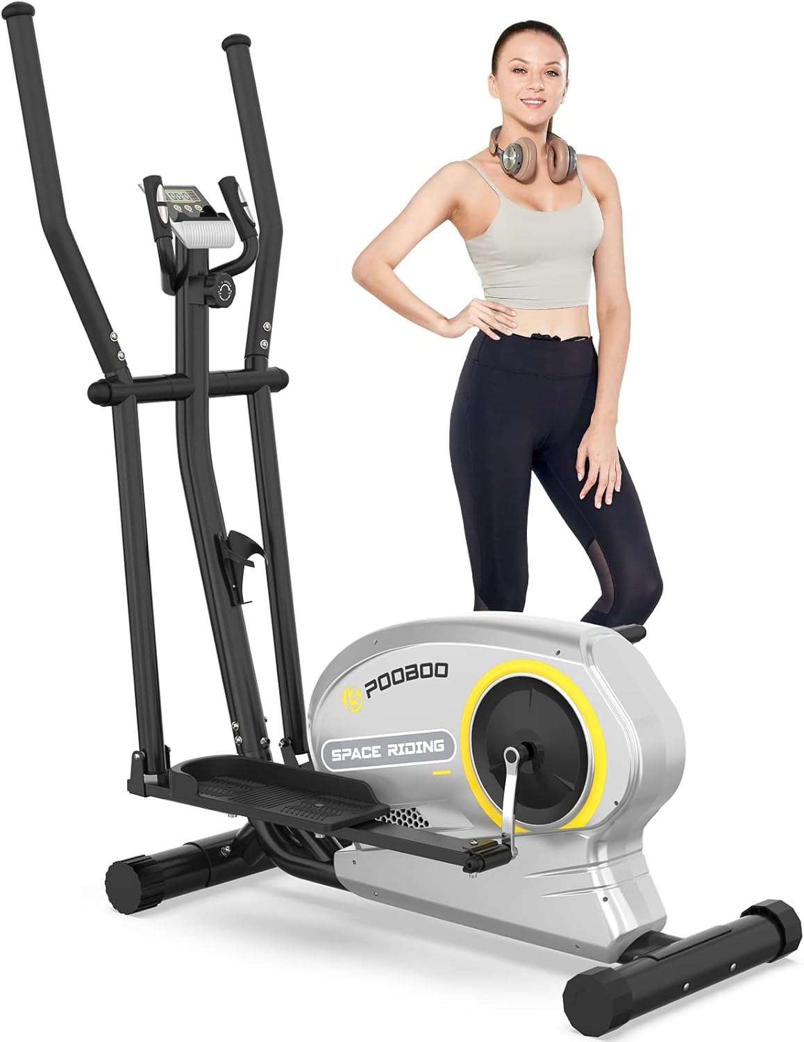 pooboo Magnetic Elliptical Trainer Machines for Home Use