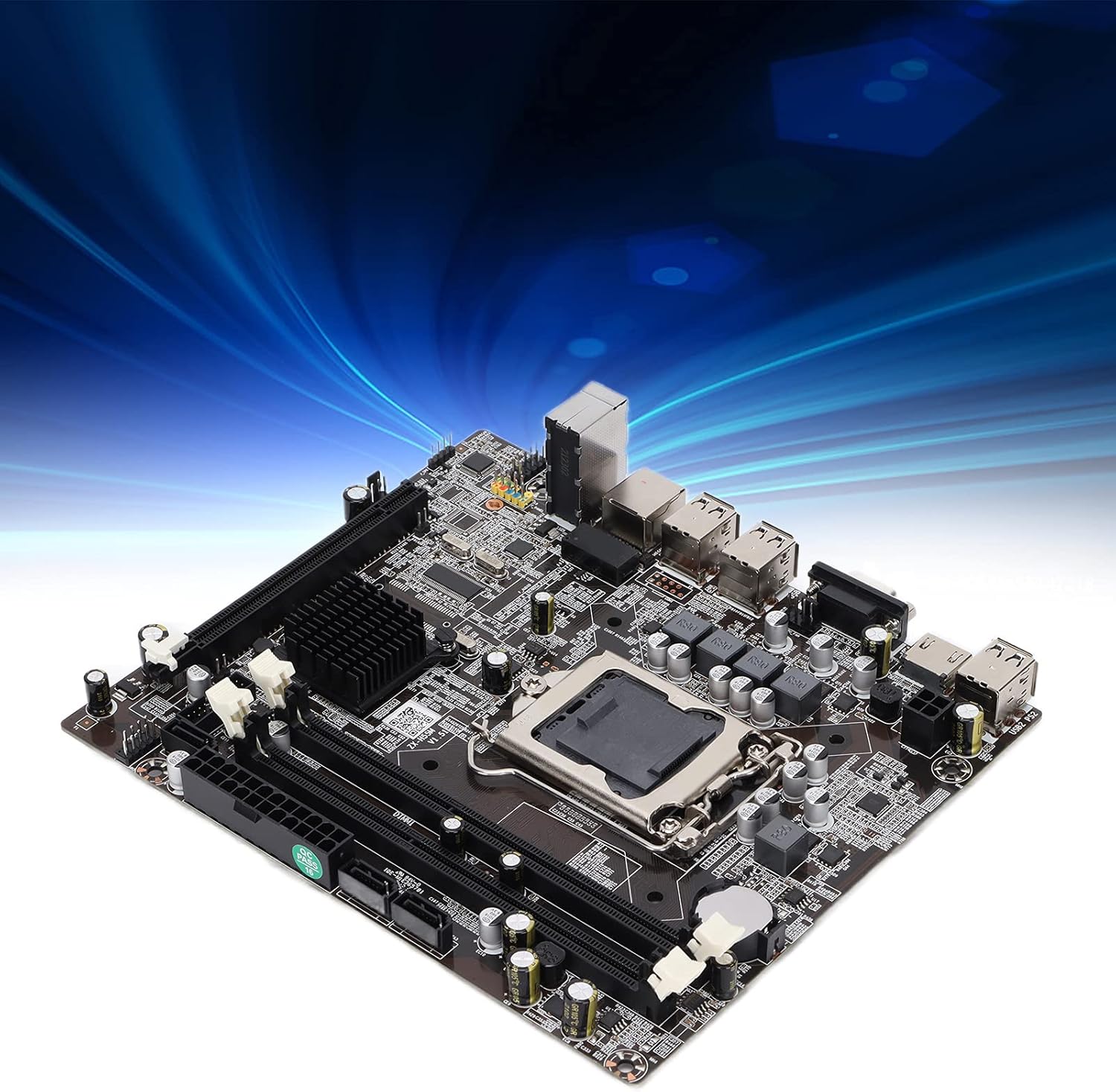 Zyyini DDR3 Computer Motherboard,PC Gaming Mainboard Single Dual Channel 1066/1333/1600,Integrated Graphics Card for I7 I5 I3 CPU, LGA 1156 Pack of 2