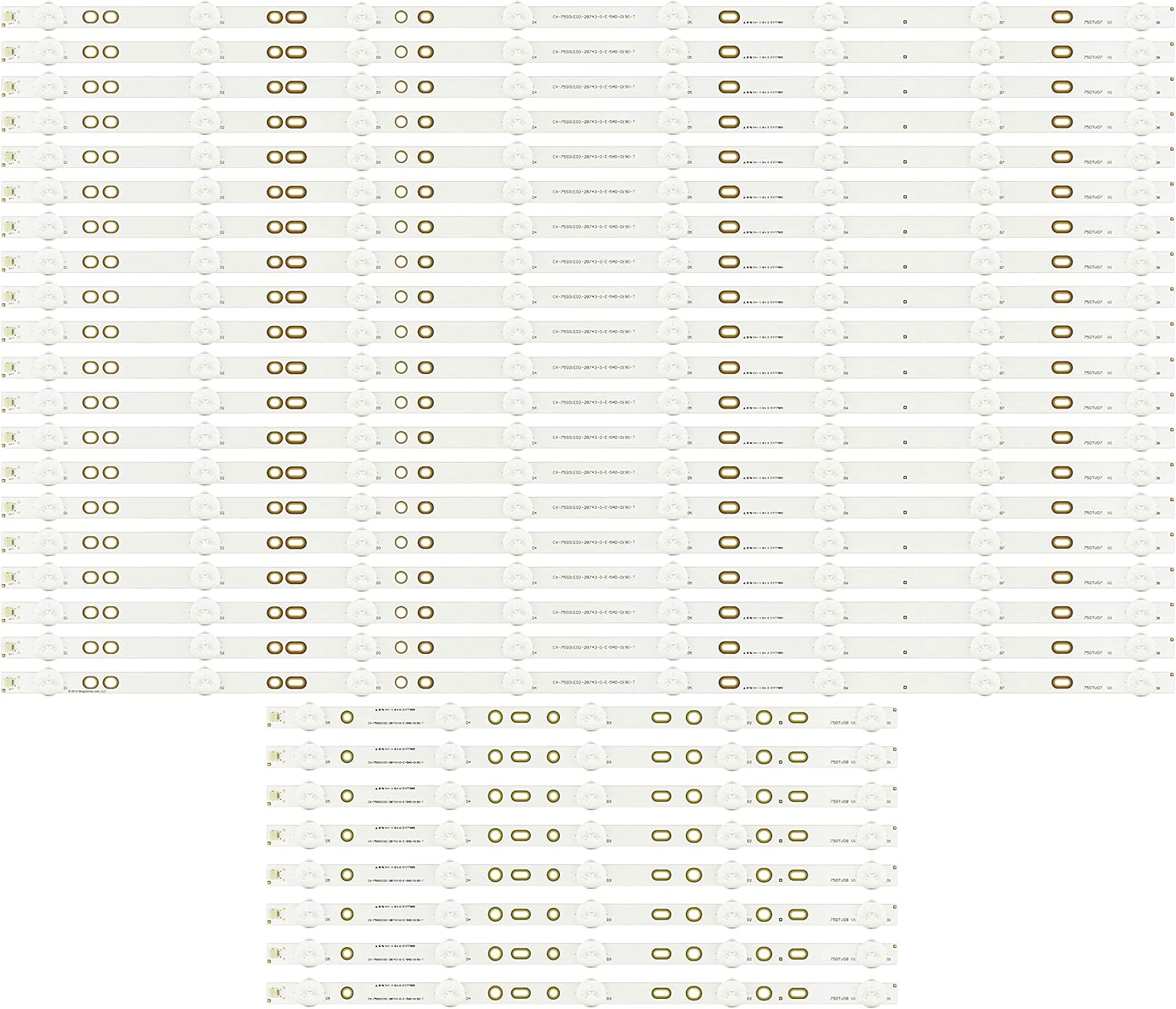 750TV07 V1 750TV08 V1 LED Backlight Strips Complete Set (28) New