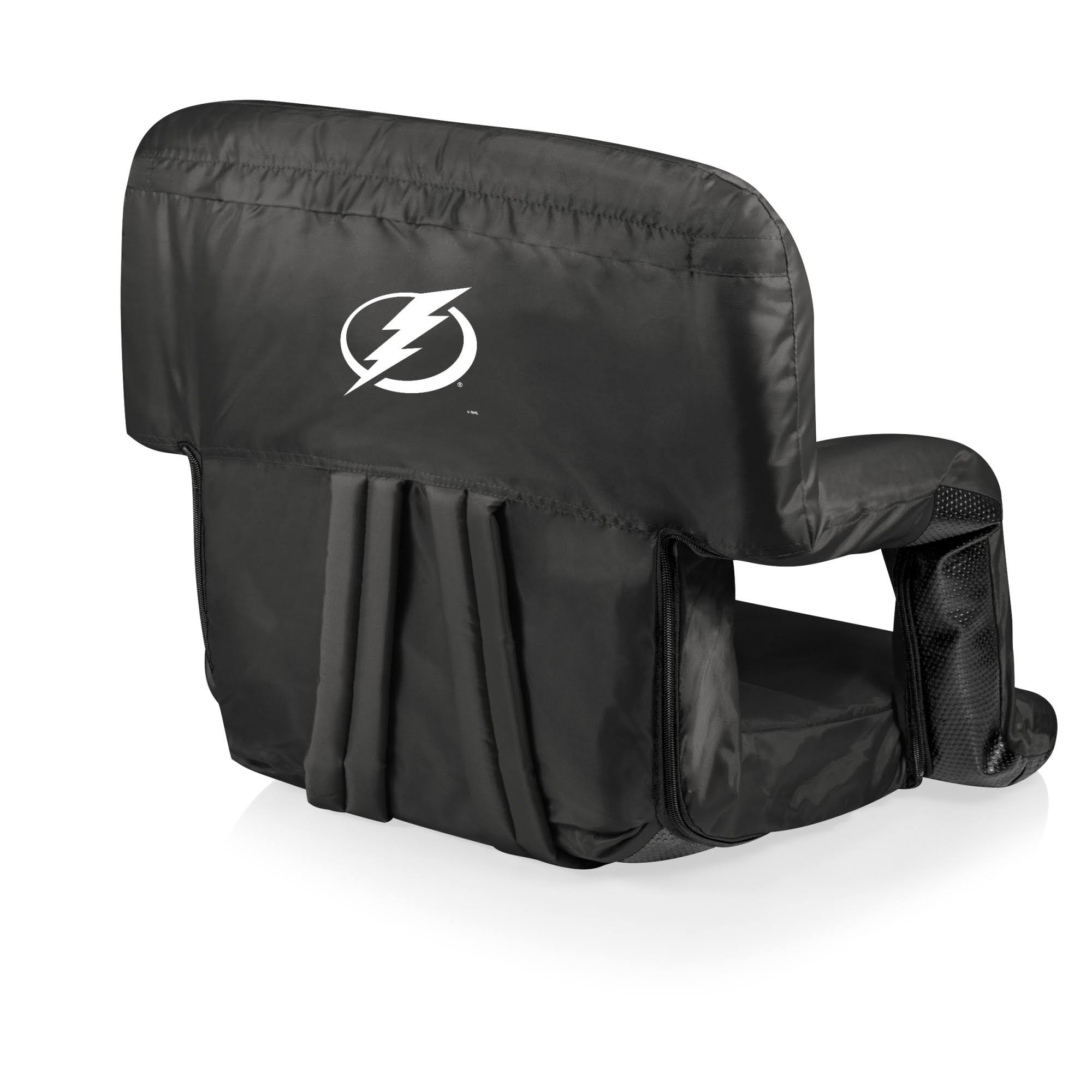 Tampa Bay Lightning Black Ventura Portable Reclining Stadium Seat