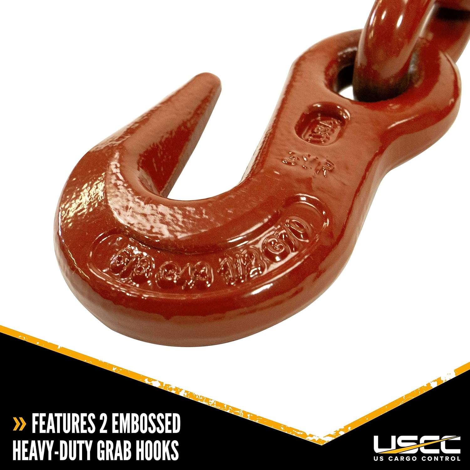 Columbus McKinnon Ratchet Chain Binder - 1/2 Inch x 5/8 Inch Load Binder - Easily Secure Heavy Loads to A Truck Or Flatbed Trailer - Ratchet Boomer with 13,000 Pound Working Load Limit - 2 Pack