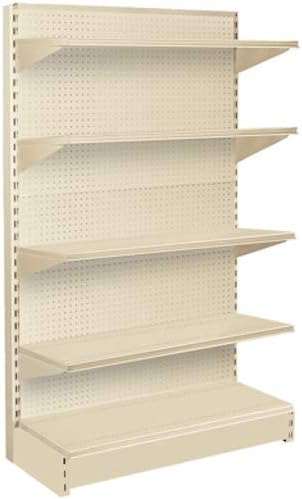 Starter Gondola in Sahara Beige 48 W x 18 D x 60 H Inches with Pegboard Back