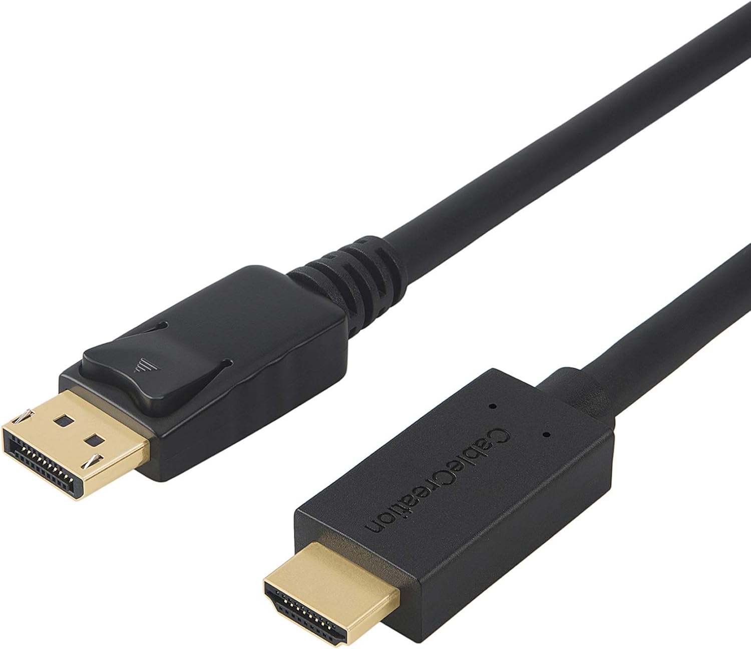 DisplayPort to HDMI Cable 6ft, CableCreation DP to HDMI Male to Male Cable, 4K x 2K & 3D Audio/Video Cord, 1.8m/ Black