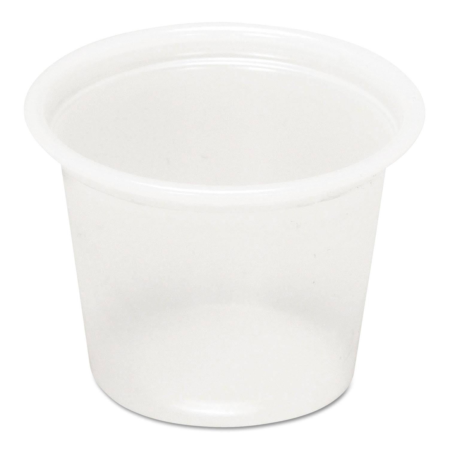 Pactiv Plastic Souffle Cups, 1 oz, Translucent, 5000/Carton (PCTYS100)
