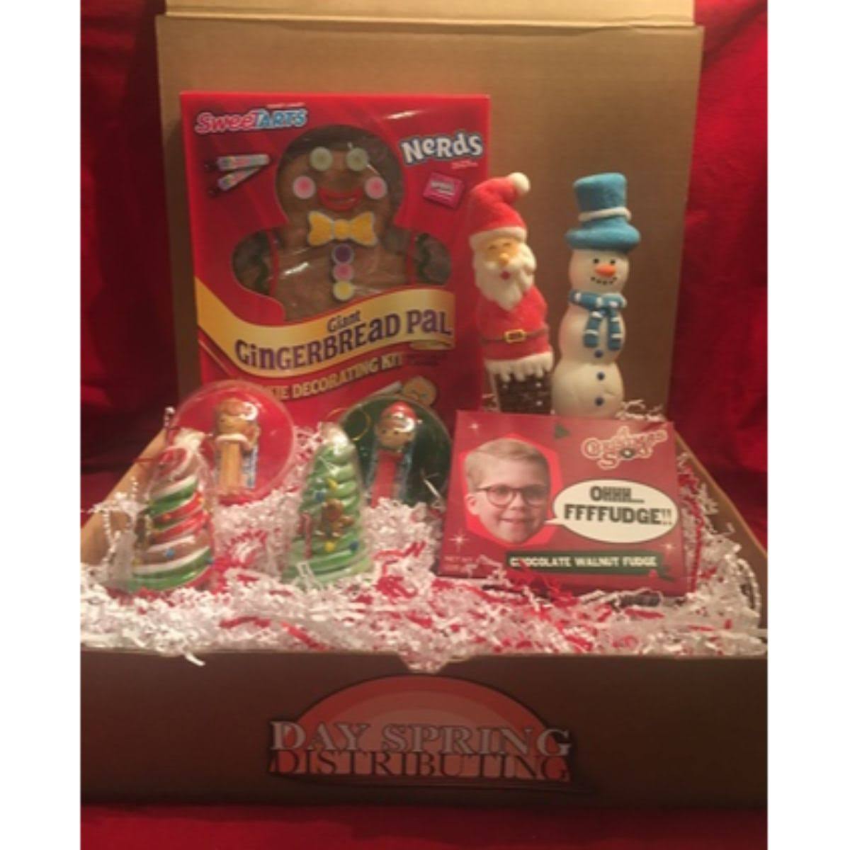 16x22 Brown and Red Gingerbread Shareable Sweet Pack Treats